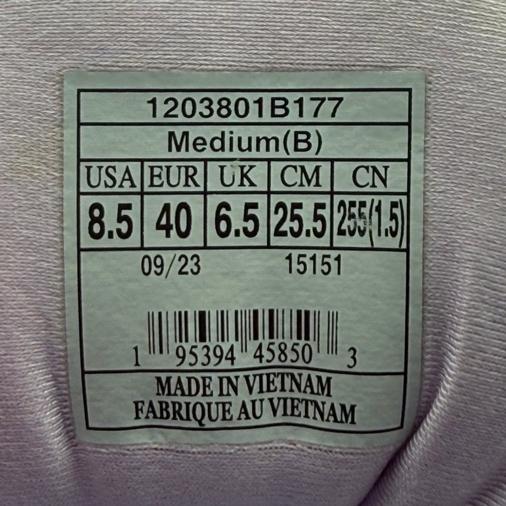 Brooks Ghost 15 Womens Running Shoes 8.5 Cream Lavender Purple 1203801B177 - Picture 8 of 9